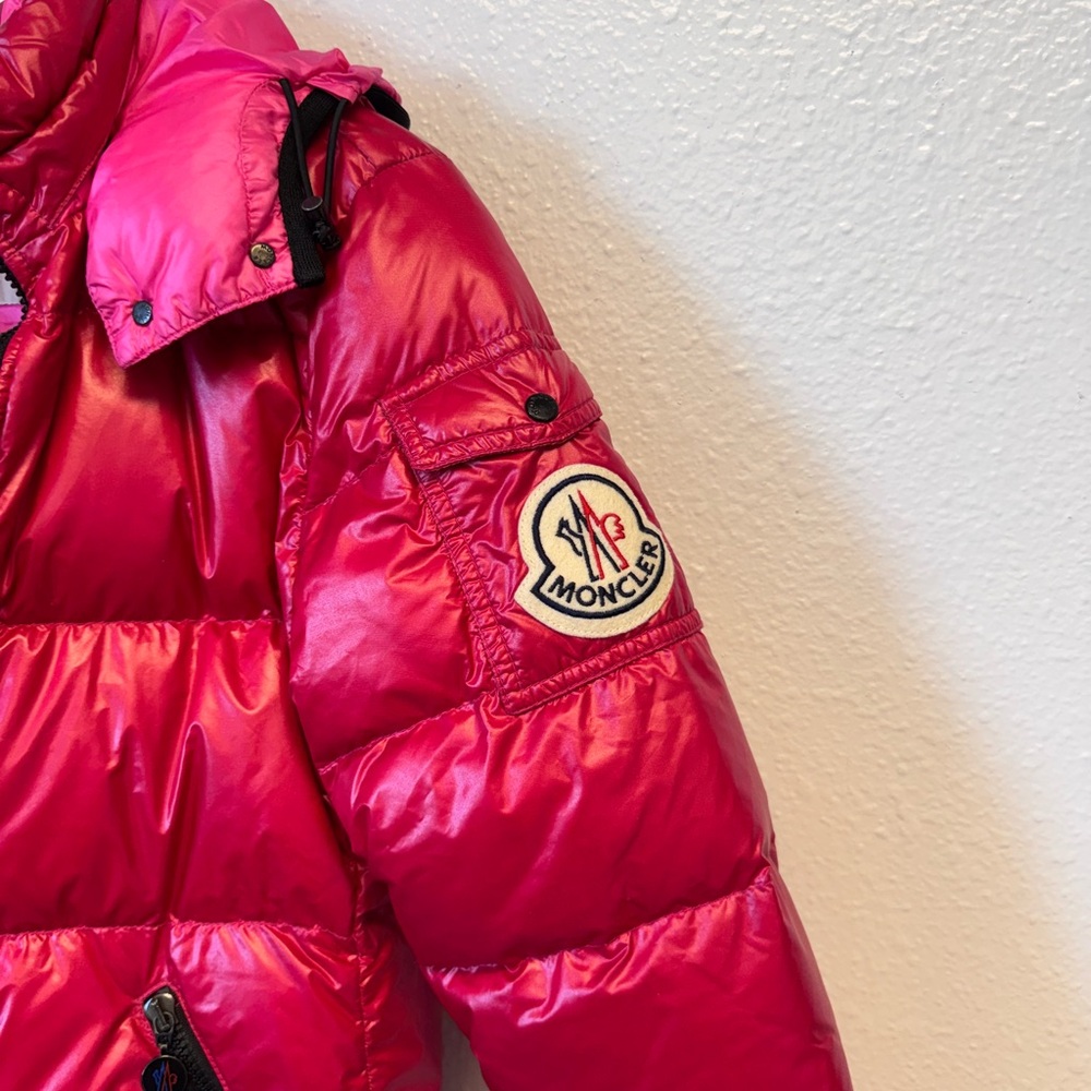 MONCLER PINK PUFFER JACKET - Picture 2 of 4